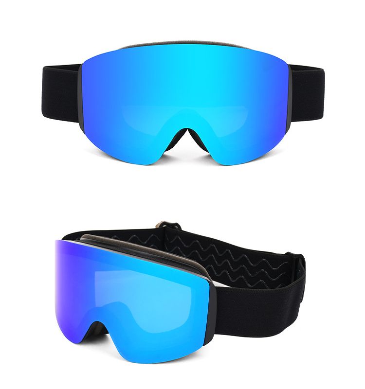 Occhiali da neve magnetici antiappannamento per bambini, occhiali da sci cilindrici per ragazzi e ragazze_voghion.com