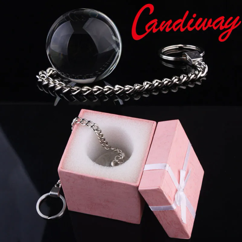 Eggs Bullets Candiway Kristallglas 35 mm l Kugel mit Metallkette Anal Prostata stimulieren Unisex Erwachsene In_voghion.com