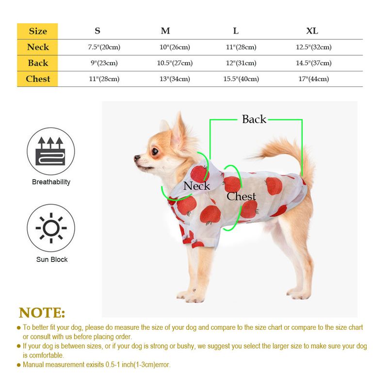 Hunderegenmantel, Kleidung, Sommer-Sonnenschutz-Hoodie, Kleidung für Hunde, bedruckter Poncho für kleine und mittelgroße Haustiere, von PawParty Store_voghion.com
