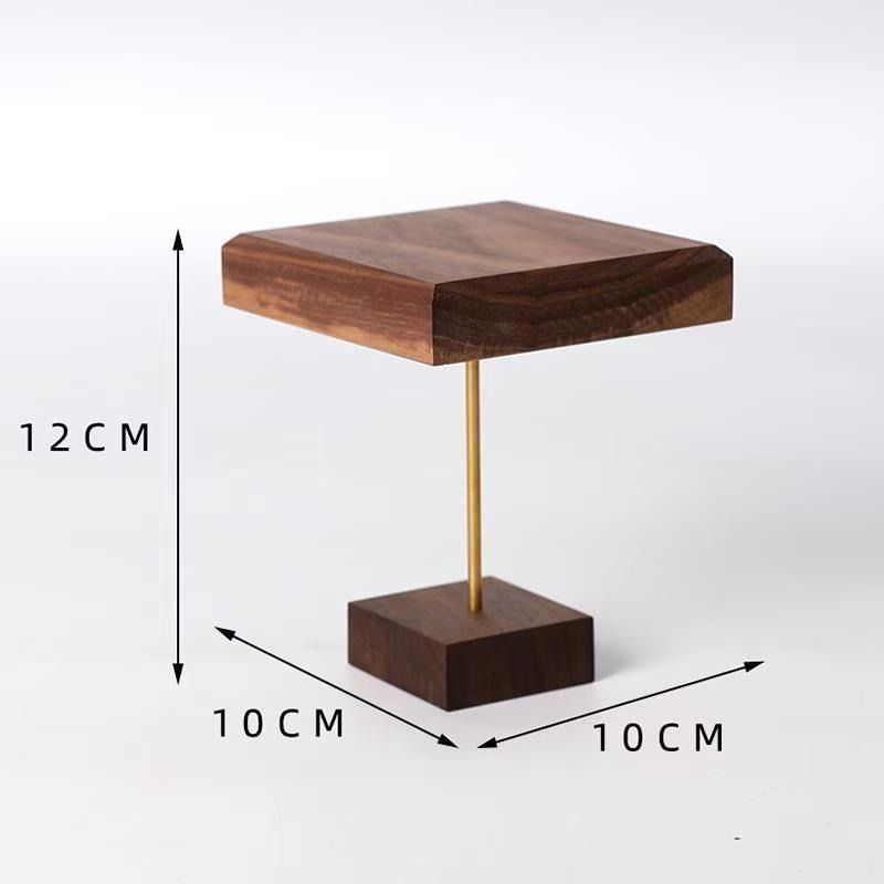 Espositore per gioielli in legno di noce, espositore per orecchini, anelli, cianfrusaglie, espositore per bracciali, collane, accessori per gioielli, vassoio_voghion.com