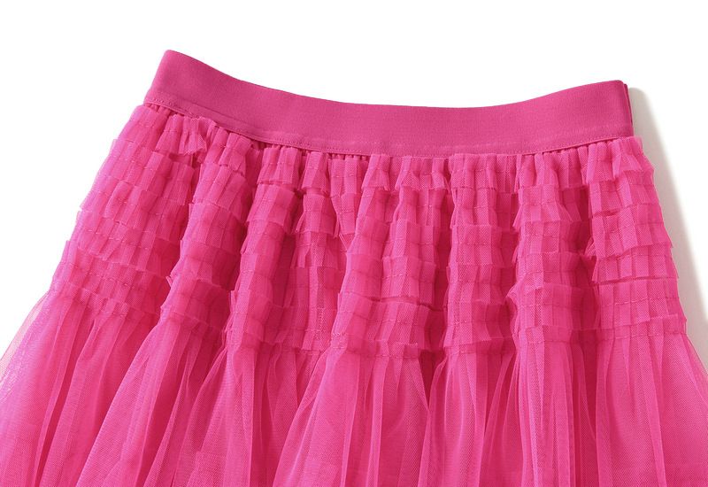 Női ruházat magas derekú géz szoknya tortaszoknya_voghion.com