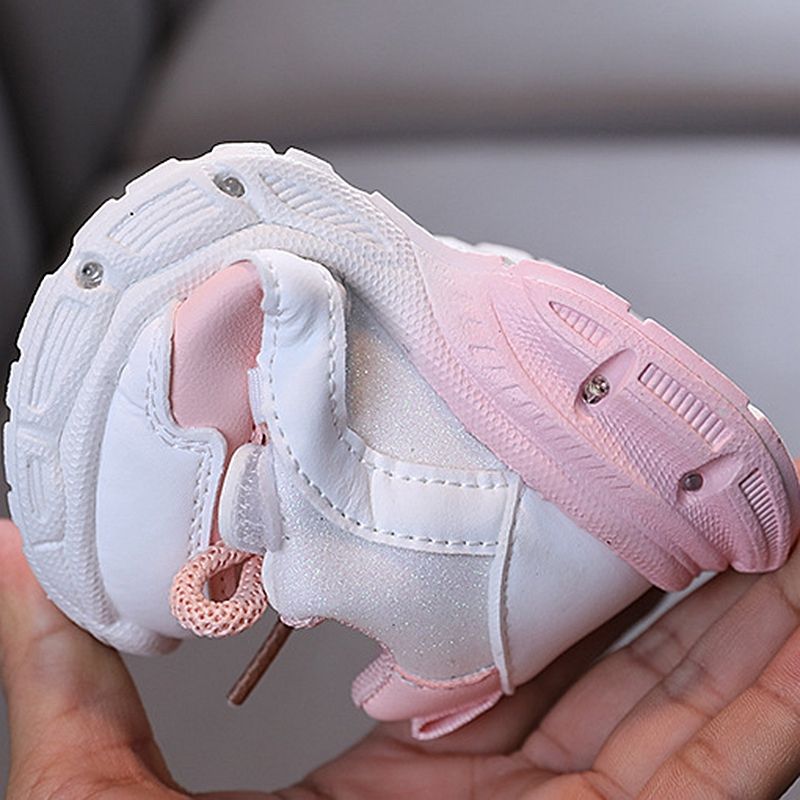 XUANMU Kid's Led Light Shoes Fashion Boys Sneakers Girls Brand Design Casual Shoes Breathable Children Sport Shoes X109B_voghion.com