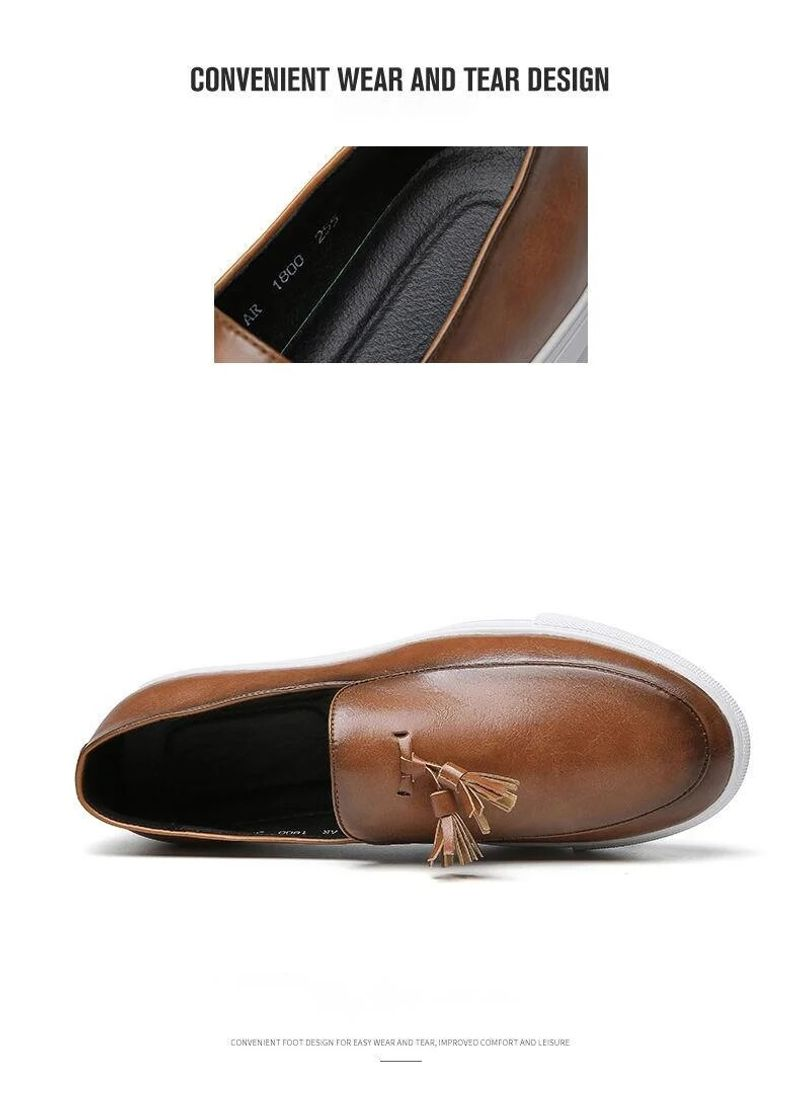 Replică ușoară de designer, pantofi de damă de dimensiuni mari, cu ciucuri, pentru bărbați, la modă, cu personalitate pentru picior, pantofi casual din piele, model business_voghion.com