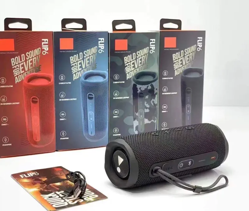 Flip6 Bocinas Bluetooth Multi-function Speaker Outdoor Portable Waterproof Subwoofer Wireless Home Mesh Dual Speakers_voghion.com
