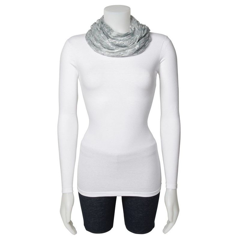 Blue, Grey & Silver Scarf_voghion.com