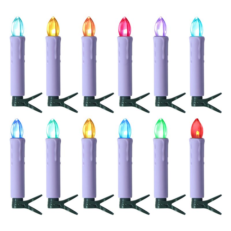 Timer Fernbedienung Kerze Mit Clip Multi Farbe Shell Weihnachten Baum Layout Weihnachten Dekoration Atmosphäre LED Stange Kerze_voghion.com