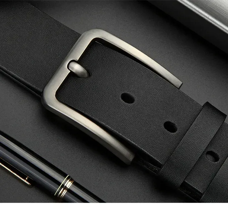 HOT New Business Leisure Men's Alloy Square Pin Buckle Male Famous Brand Designer PU Leather Jeans Belts for Men_voghion.com