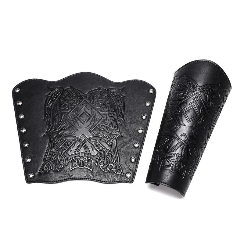 Pulseira Viking em relevo medieval renascentista para cosplay_voghion.com