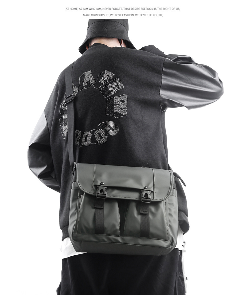 Sac à bandoulière 2023 nouveaux hommes affaires navettage Simple sac de messager Anti-éclaboussures rétro outillage Style sac de messager_voghion.com
