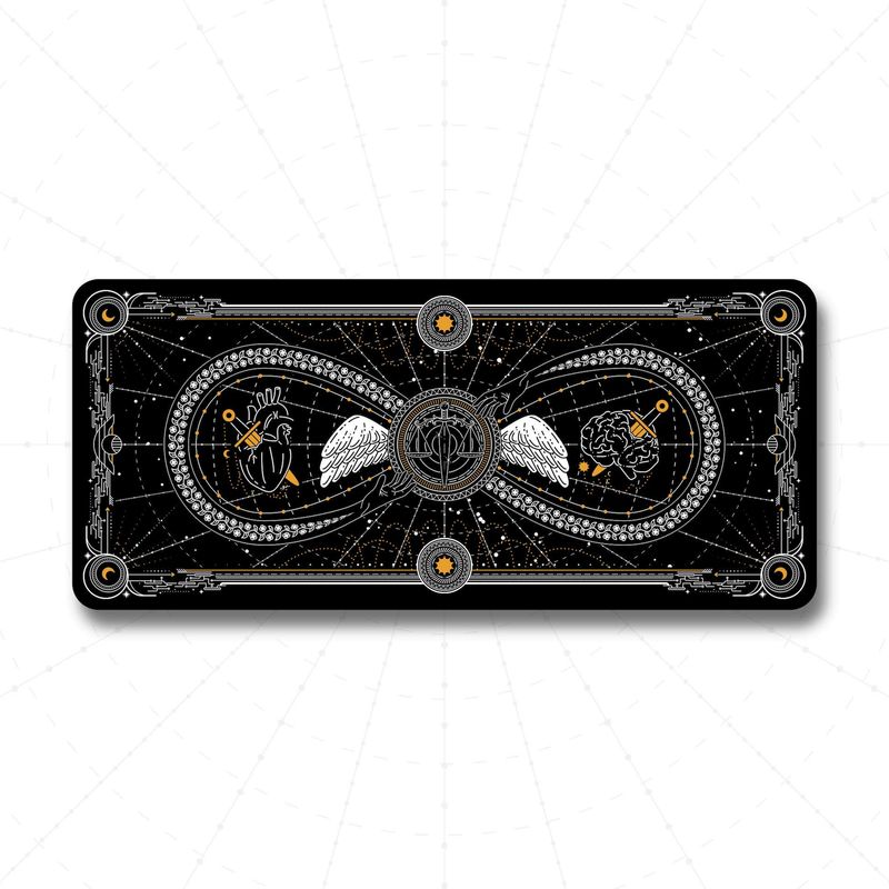 Oniwwertraff Qualitéit G La Muerte Skull Stylesch Maus Iwwergrouss Waasserdicht E-Sport Spiller Fleckenbeständeg Schreifdëschpad_voghion.com