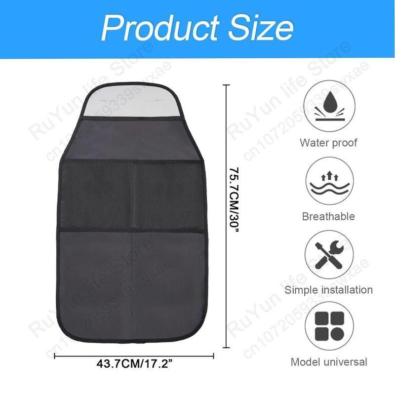 Caer Coprisedile per bambini, coprisedile posteriore per bambini, con organizer, universale, per interni auto_voghion.com