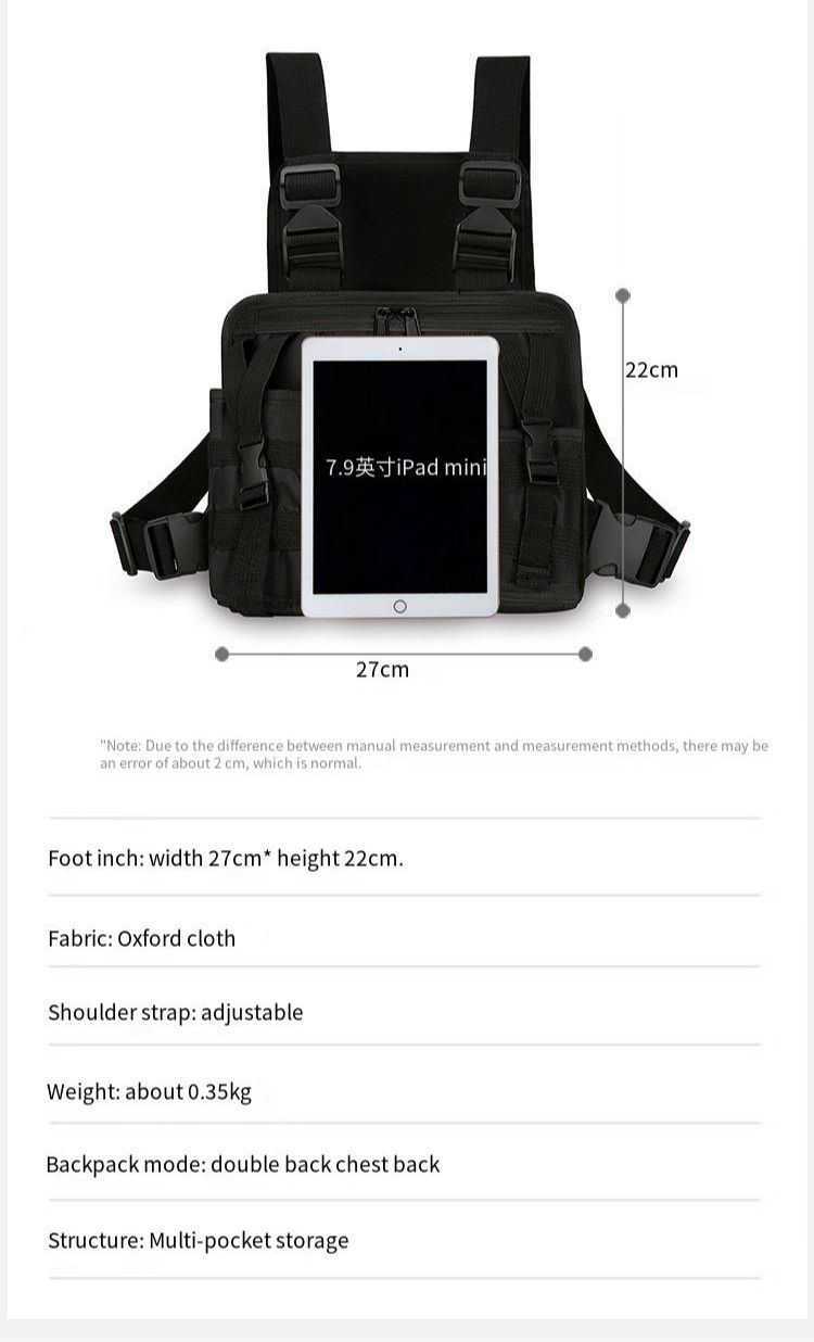 Tactical Functional Backpack 2025 New Trend Fashion Multifunctional Breast Bag Outdoor Mountaineering Casual Tooling Bag_voghion.com