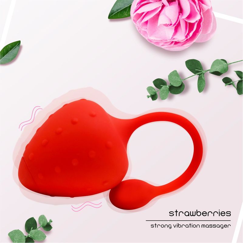 Frucht-Erdbeere-App, kabellose Fernbedienung, Vibration, Spring-Ei, Sexspielzeug für Erwachsene, männlich, weiblich, gemeinsamer Masturbator_voghion.com