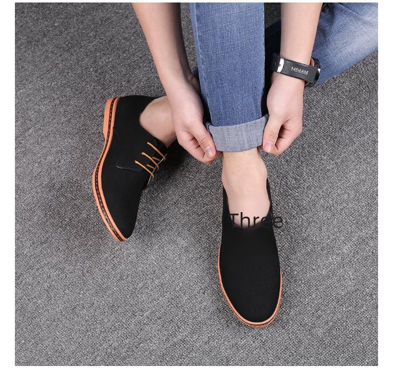 Spring men's casual shoes frosted leather men's shoes shoes anti-velvet leather large size men's shoes manufacturers wholesale a generation of hair_voghion.com
