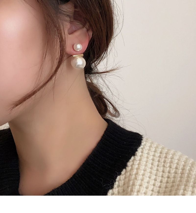 Versione coreana del temperamento di Dongdaemun, perle di nicchia, donne eleganti e alla moda, orecchini francesi di alta gamma, orecchini_voghion.com