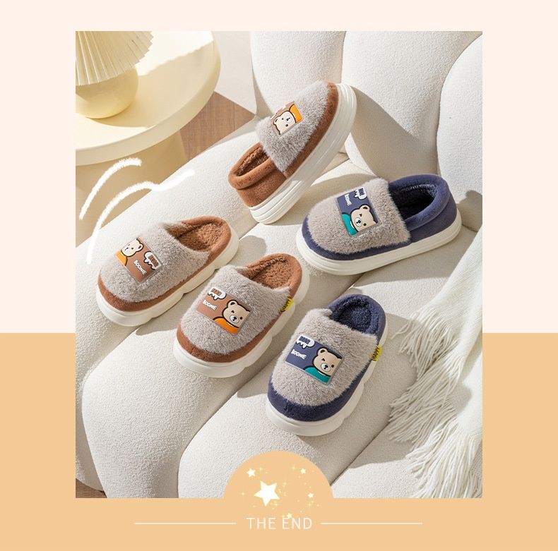 Pantofole da sacco, scarpe invernali da uomo e da donna in cotone, uso domestico al chiuso, calde da uomo, per bambini di taglia media e grande_voghion.com