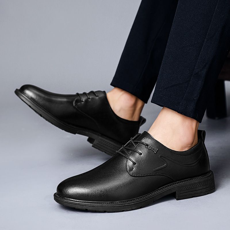 ct Suitable For All Seasons Small Leather New Comfortable Breathable Large Size Busins Formal Outdoor Soft Sole Men's Trendy Height Increasing_voghion.com