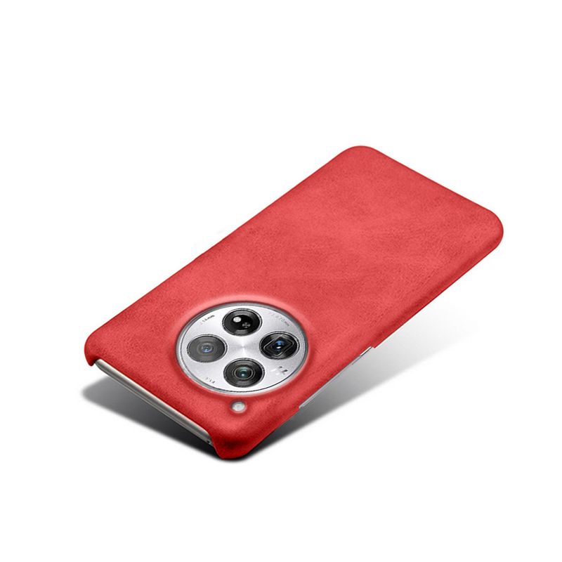 Geschikt voor OnePlus 12 mobiele telefoonhoesje, beschermhoes van kalfsleer, OnePlus 12 leren hoesje met kalfsleersticker._voghion.com