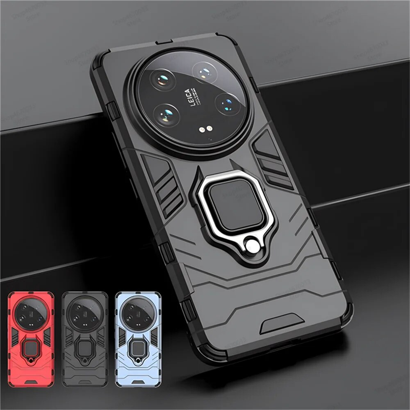 Ultra Shockproof Matte Ring Holder Case For Xiaomi 13T 13 12T 12 11T 11 10 14 Pro Lite Phone Accessories Cover_voghion.com