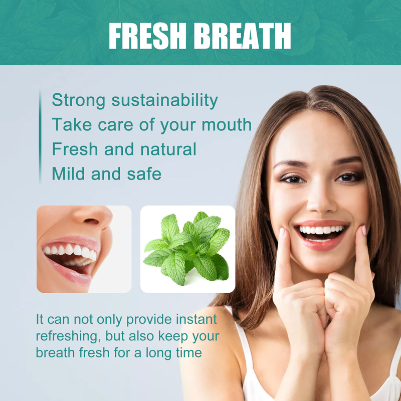 Freshening Breath Essence Clean Mouth Mint Breath Freshening breath, eliminating odors and Retaining fragrance and Pure taste Essence_voghion.com