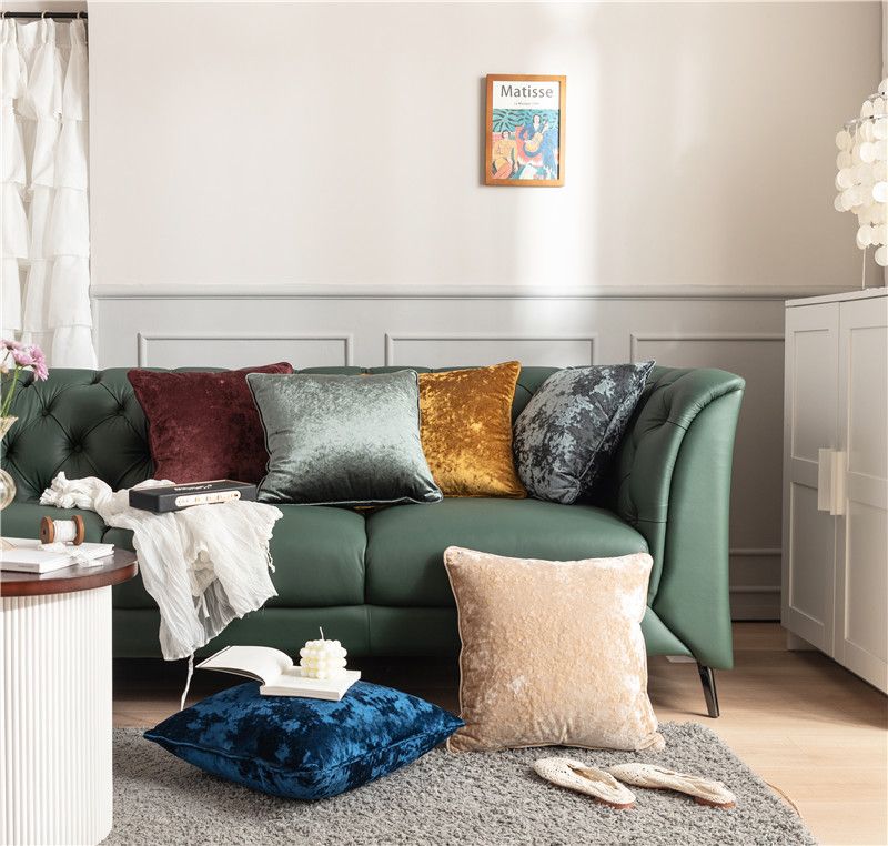 Neuer modischer, gestrickter, garngefärbter Hahnentrittmuster-Plaid-Quasten-Modell-Sofakissen-Kissenbezug im nordischen Stil_voghion.com