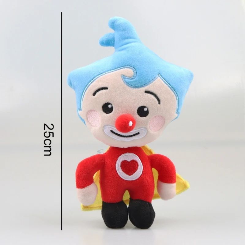 25cm Cute Plim Plim Clown Plush Toy Cartoon Stuffed Plush Doll Animation Figure Plushie Anime Soft Gift Toys for Kids Birthday_voghion.com