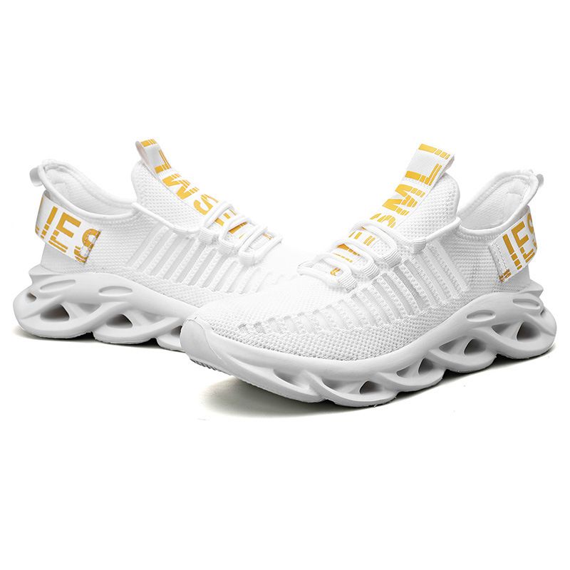Herrenmesser Herrenschuhe Frühling und Herbst Mesh Obermaterial Laufen Hohl Koreanische Ausgabe Große Sportschuhe Freizeitschuhe_voghion.com