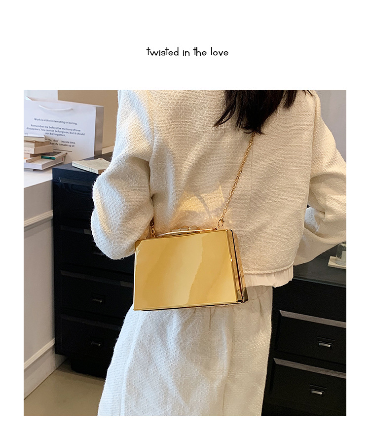 Női táska, niche, high-end sense, ins kézitáska, 2023 új akril dobozlánc, keresztpántos kis négyzet alakú táska_voghion.com