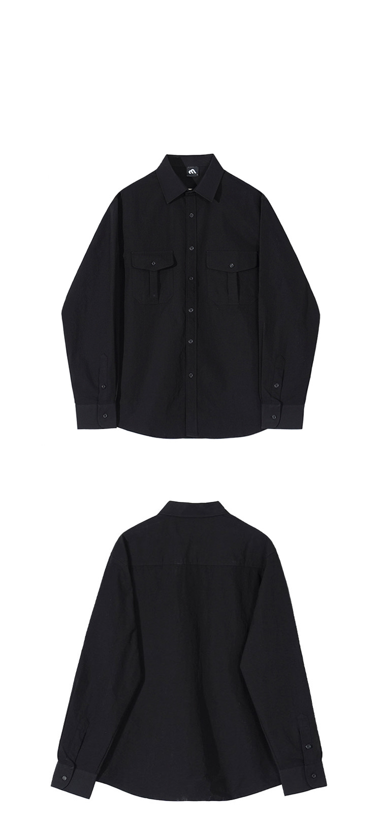 Cargo Long-sleeved Shirt For Men Fashion Niche Design Lined Suit Loose Inside The Top_voghion.com