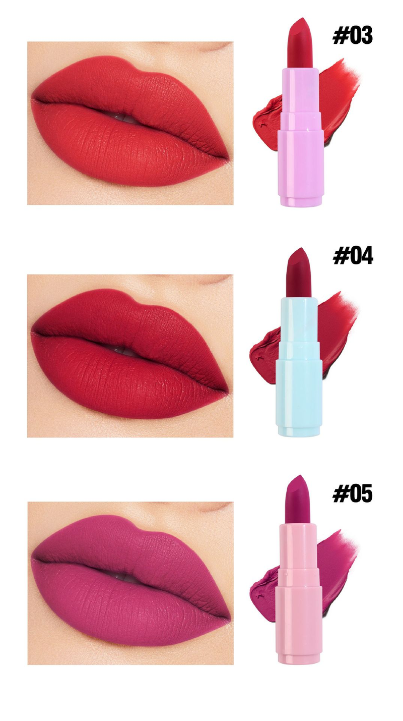 Fluffy Lollipop Cute Mini Rabbit Velvet Matte Lipstick _voghion.com