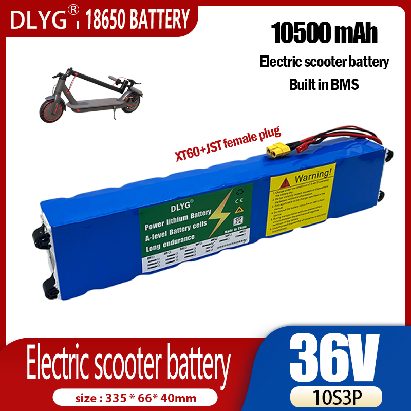 Electric scooter battery 36V, 10S3P 10500mAh, built-in BMS suitable for Xiaomi M365_voghion.com