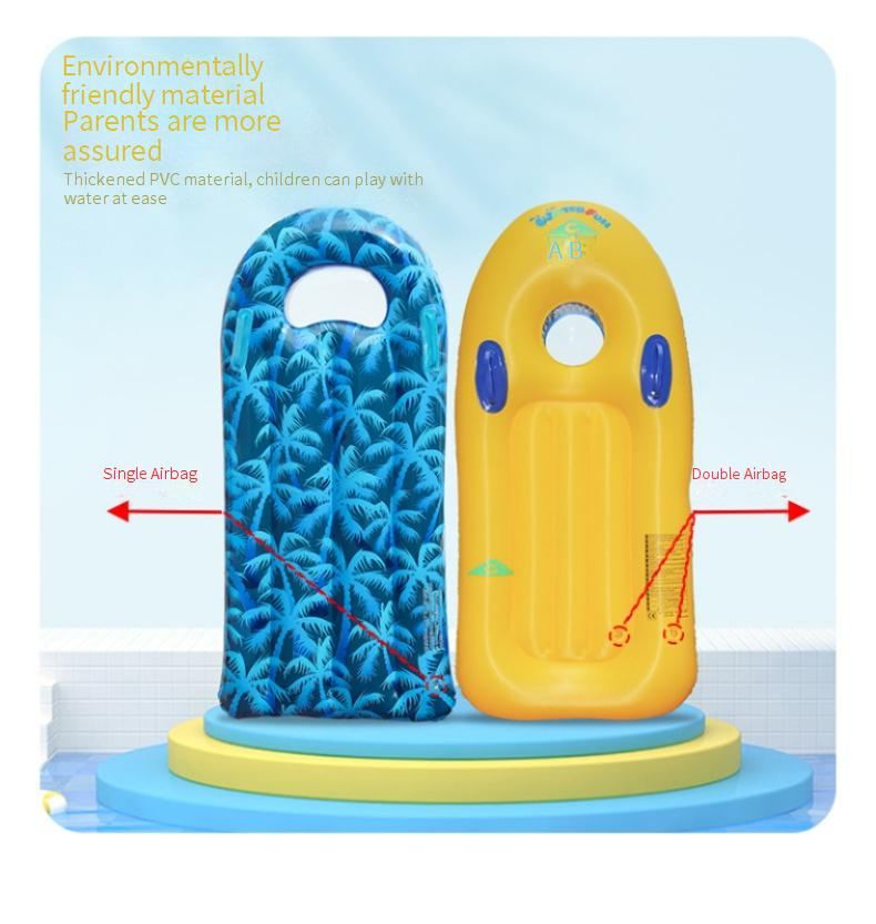 Kids Inflatable Surfboard Thickened PVC Water Floating Board For Swimming Surfing Lightweight Stable For Pool Beach Lake_voghion.com