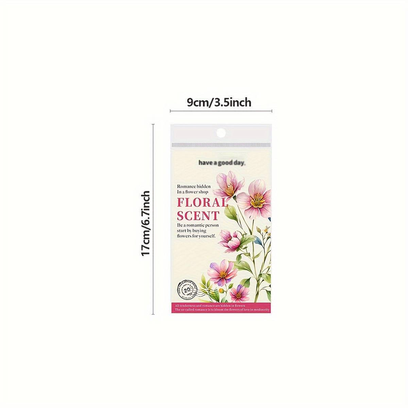 1 Piece Of 20 Large Size Watercolor Flower Pattern PET Decoration Manual Material Stickers_voghion.com