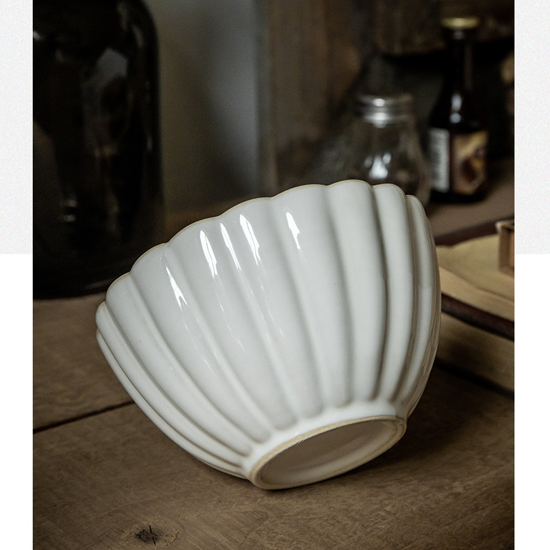 Super Beautiful Lace Bowl 4.5 Inch Bowl Relief Ceramic Rice Bowl Retro Kiln Change Small Bowl High Value Porridge Bowl_voghion.com