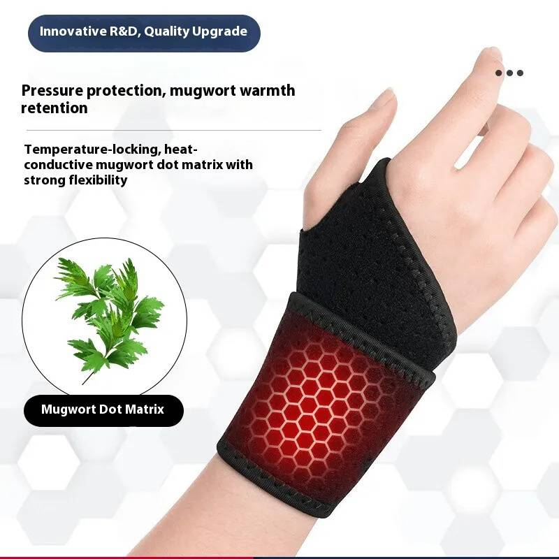 Thermal Wrist Support Brace With Herbal Relief – Breathable Compression Wrap For Sprains, Arthritis & Daily Pain (Unisex, One Pair) – Ideal For Tennis_voghion.com