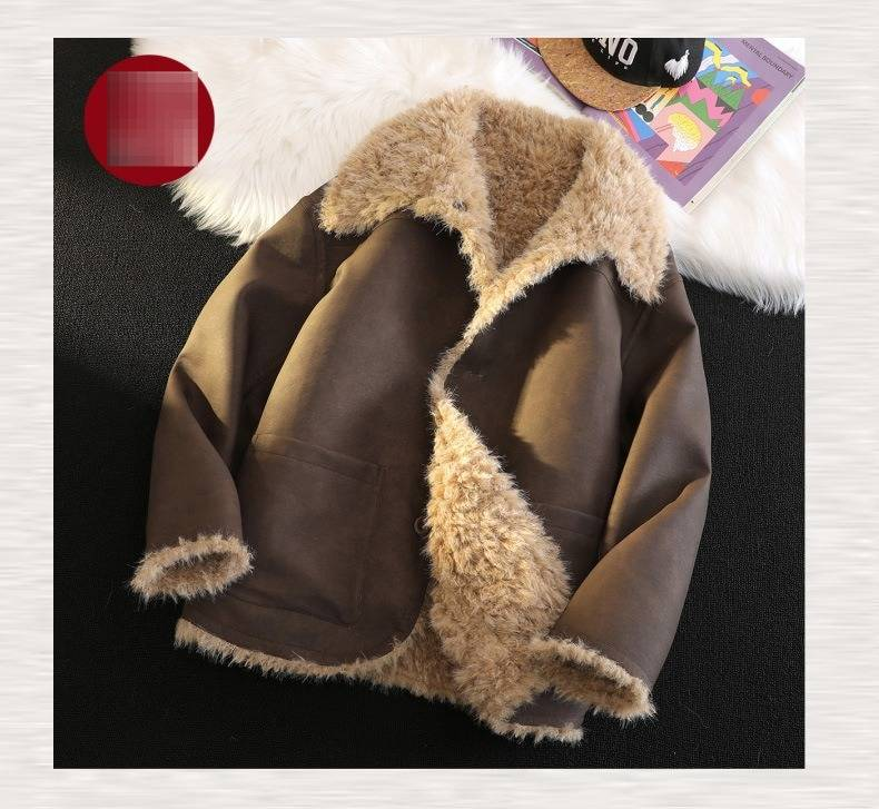 Blouson aviateur réversible en fausse fourrure pour homme, coupe-vent d'hiver chaud doublé polaire avec col montant, coupe ajustée et décontractée pour grandes tailles (M-5XL)_voghion.com