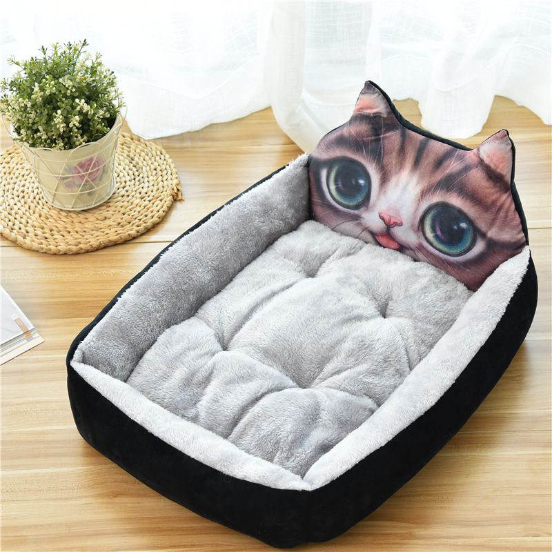 All-Season Universal Large And Small Dogs Internet Celebrity Cartoon Bed Dog Mat Cat House Pet Supplies_voghion.com