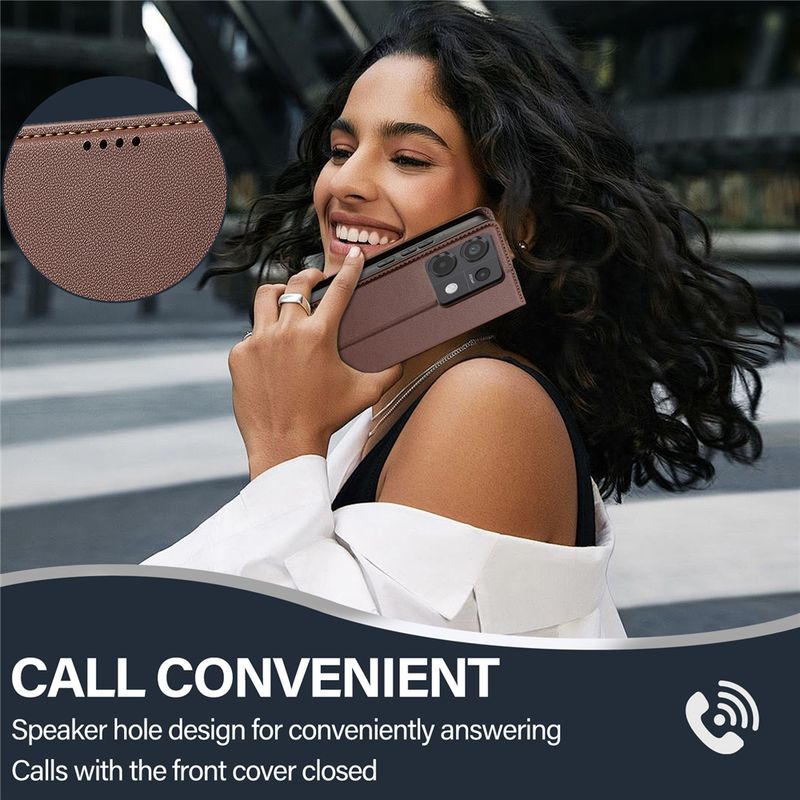 Lyxigt läderplånboksfodral för Xiaomi Redmi Note 14 Pro Plus 5G Magnetic Flip Mobiltelefon Skyddsfodral_voghion.com