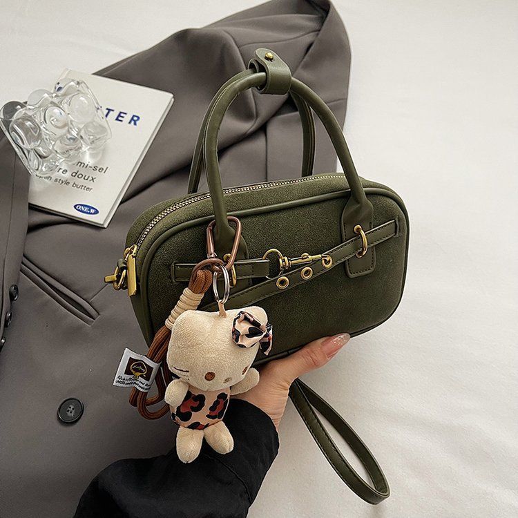 Pull down with detailed pictures, stitching, shoulder bag zipper, 2024 summer PU Boston_voghion.com