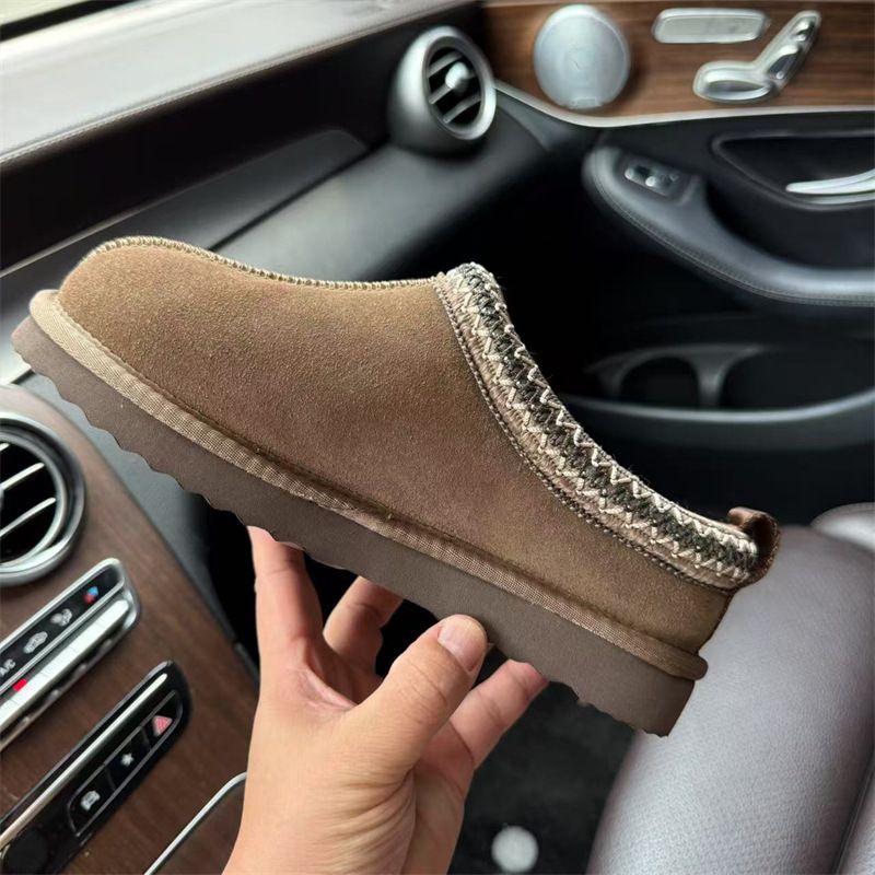 Pantofole Tazz da uomo e da donna, pantofole in pelliccia Tasman, classiche, ultra mini, con plateau, in pelle scamosciata e montone, scarpe invernali calde, stivaletti da donna_voghion.com