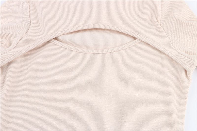 Reggiseno da donna a maniche lunghe con cappuccio in maglia_voghion.com