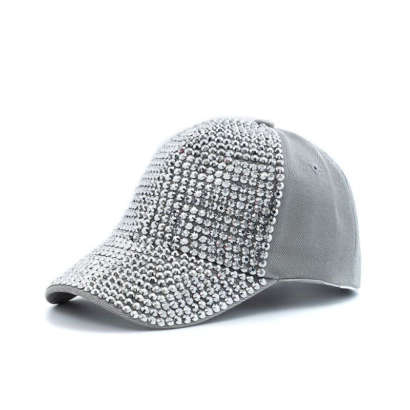 Koreaanse versie modieuze strass volledige diamant ademende baseballpet_voghion.com