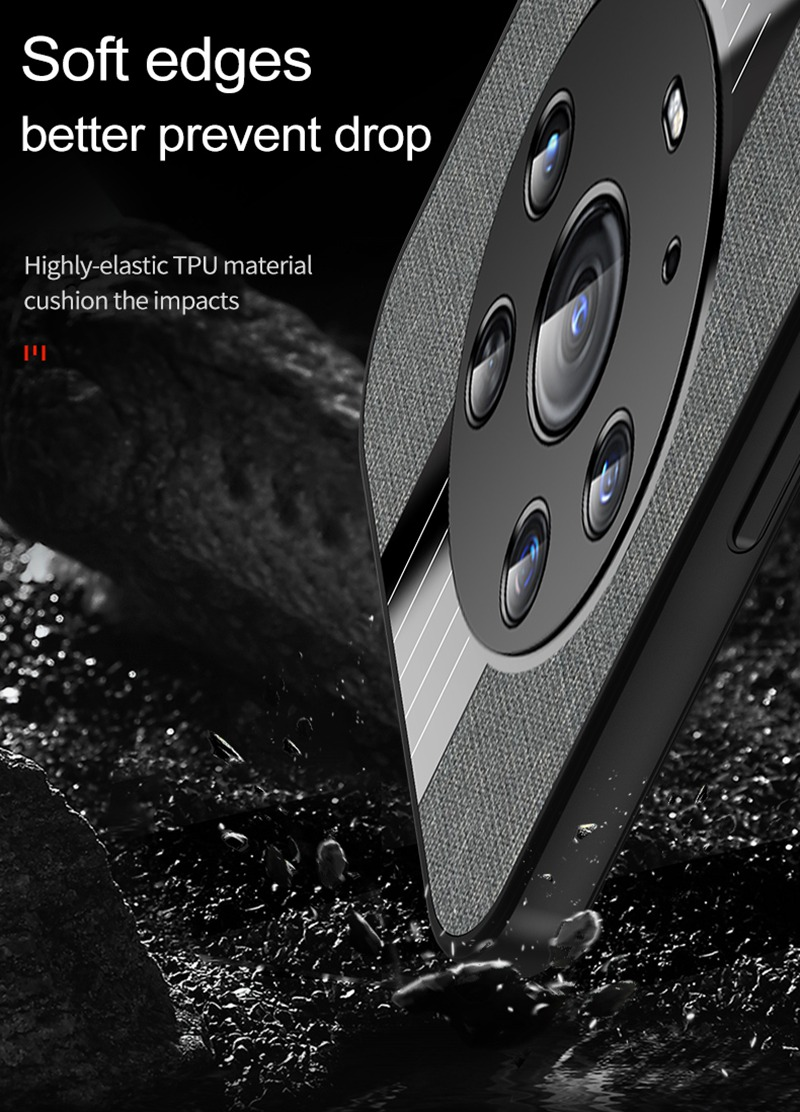 Coque de téléphone de luxe en tissu mat, étui arrière avec anneau de support pour Honor X10 X30 Max X30i X7 X9 5G Magic 4 Lite_voghion.com