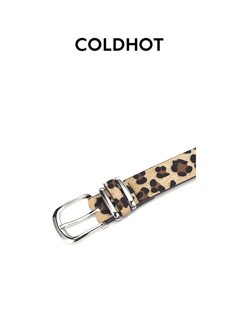 Cintura COLDHOT originale con fibbia ad ardiglione, stampa leopardata e stampa serpente, cintura alla moda, versatile, retrò Y2k, Shibuya Spice Girl_voghion.com