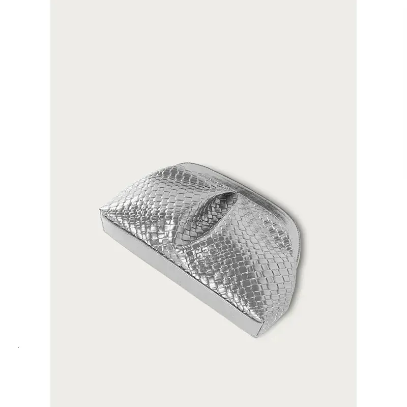 Creative Pleated Woven Texture Storage Premium Color Zipper Shopping Bag 251030_voghion.com