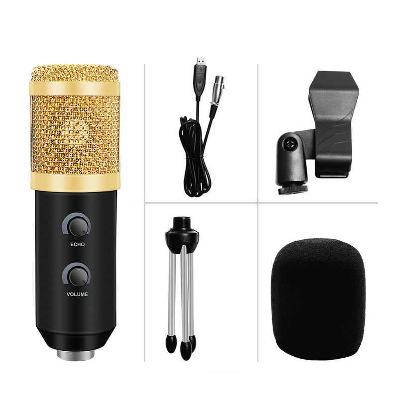 BM 800 Upgraded BM 900 USB Microphone For PC Microfone Condensador USB Karaoke Microphone With Stand Tripod &Pop Filter_voghion.com