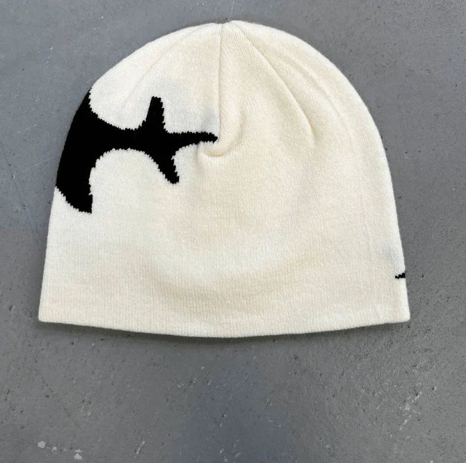 Women's Hats Personality Warm Knitted Hat Autumn And Winter Jacquard Men And Women Retro Street Casual Face Small Pullover Cold Hat_voghion.com