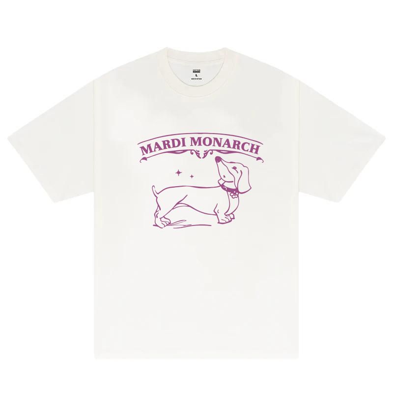 Nueva camiseta coreana de Mardi de manga corta con estampado de perro salchicha Jennie Same Style, de algodón puro_voghion.com