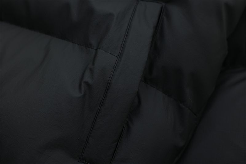 Chaqueta de algodón con capucha y cuello de piel bordada con letras góticas para hombre, moderna chaqueta de invierno gruesa con cuello alto desmontable_voghion.com