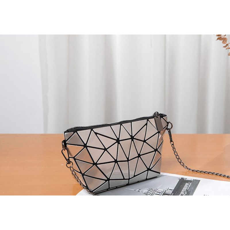 2024 nuova rete laser spalla versatile geometrica griglia diamantata giunzione mini borsa a tracolla da donna per telefono_voghion.com